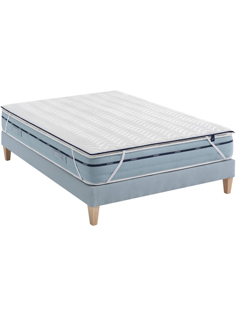 Surmatelas mémoire de forme 5 cm Songe Blanc - Kiabi