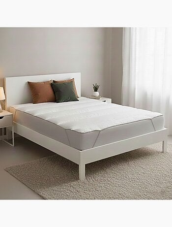 Surmatelas microfibre moelleux anti-acariens