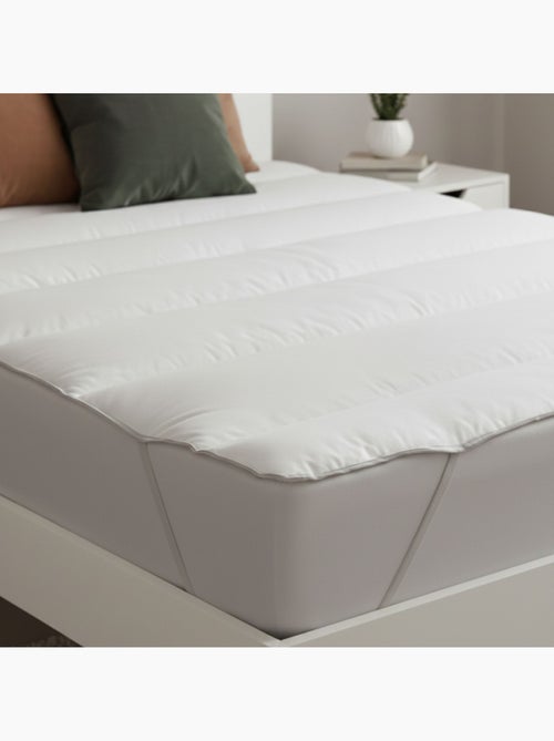 Surmatelas microfibre moelleux anti-acariens - Kiabi
