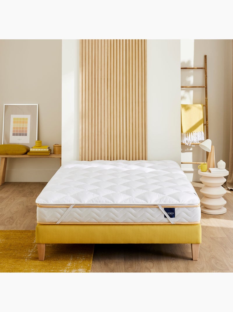 Surmatelas moelleux et respirant Aurore Blanc - Kiabi