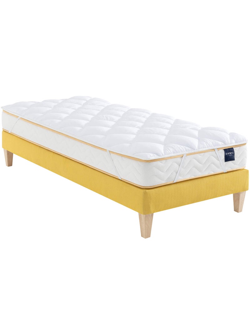 Surmatelas moelleux et respirant Aurore Blanc - Kiabi