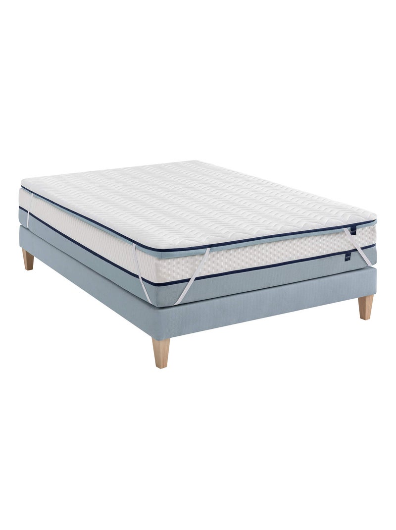 Surmatelas mousse mémoire 7 cm S75 Blanc - Kiabi
