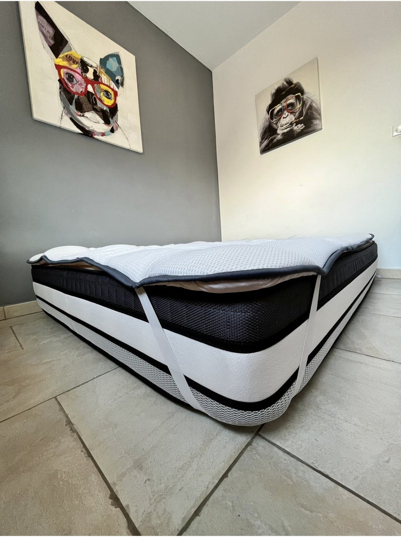 Surmatelas Polycoton PROMO LINGE Blanc - Kiabi