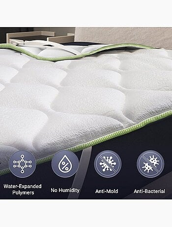 Surmatelas rafraîchissant - the white stone - artic cold - technologie cooler