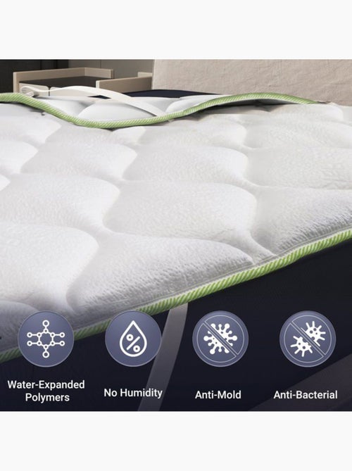 Surmatelas Rafraîchissant - THE WHITE STONE - Artic Cold - Technologie Cooler - Kiabi