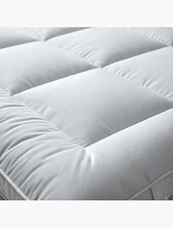 Surmatelas rembourré effet hôtel - the white stone - garnissage 1000 g/m²