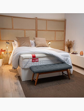 Surmatelas viscoélastique d'hôtel - ignifuge et anti-punaises de lit - confort 5 étoiles