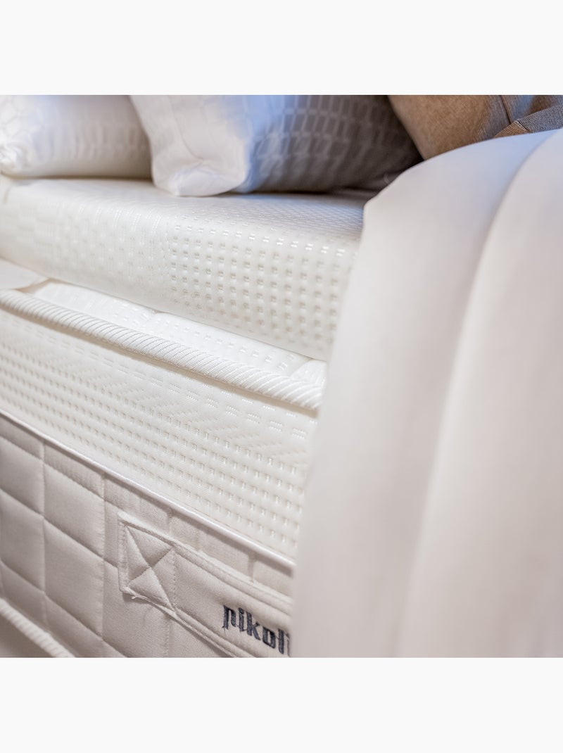 Surmatelas viscoélastique d'hôtel - ignifuge et anti-punaises de lit - confort 5 étoiles Blanc - Kiabi