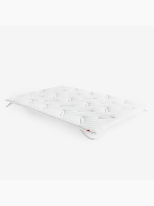 Surmatelas Viscoélastique et Fibre 3cm Confort Ergonomique et Fermeté Moyenne - Kiabi