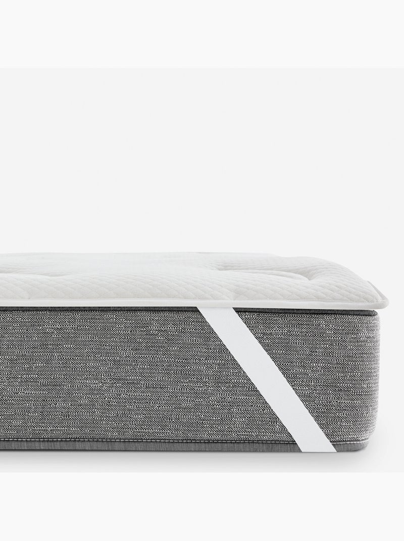 Surmatelas Viscoélastique et Fibre 3cm Confort Ergonomique et Fermeté Moyenne Blanc - Kiabi