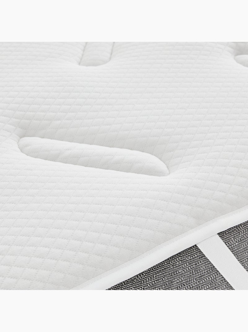 Surmatelas Viscoélastique et Fibre 3cm Confort Ergonomique et Fermeté Moyenne Blanc - Kiabi