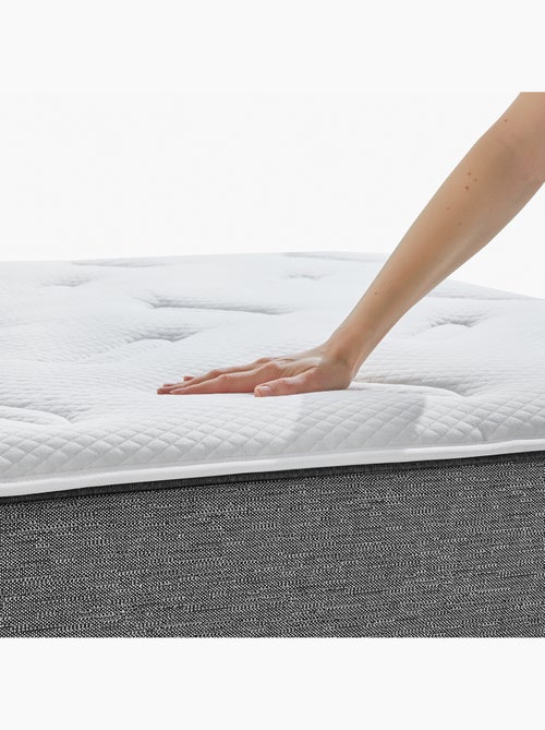 Surmatelas Viscoélastique et Fibre 3cm Confort Ergonomique et Fermeté Moyenne - Kiabi
