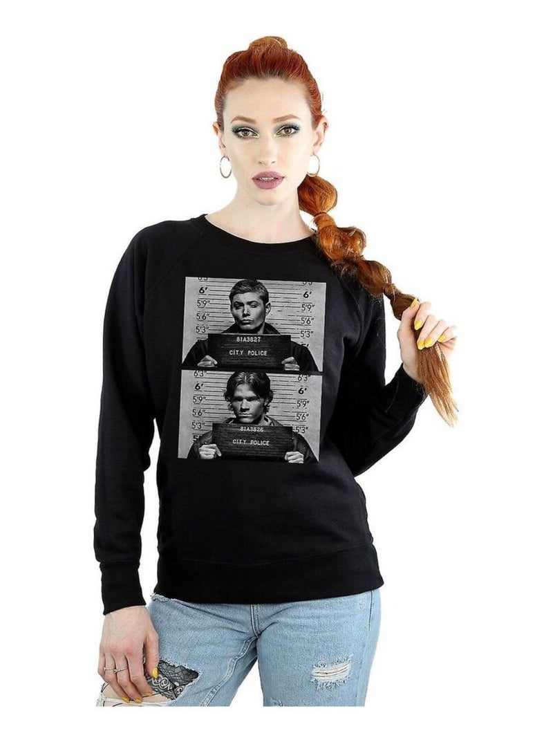 Surnaturel - Sweat WINCHESTER (Dean Winchester, Sam Winchester) Noir - Kiabi