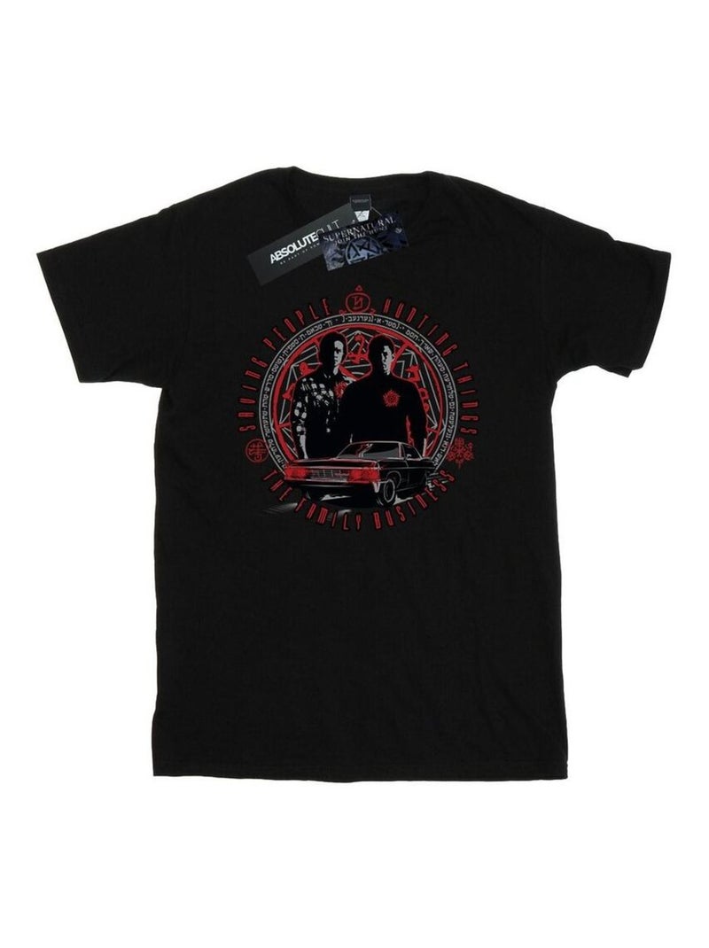 Surnaturel - T-shirt FAMILY BUSINESS Noir - Kiabi