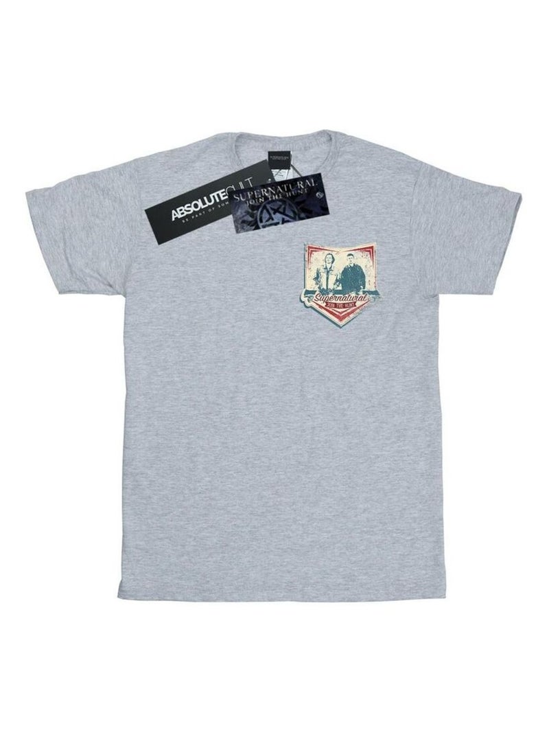 Surnaturel - T-shirt Gris chiné - Kiabi