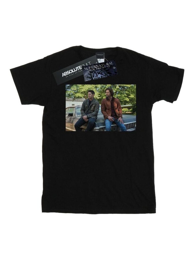 Surnaturel - T-shirt IMPALA BROTHERS Noir - Kiabi