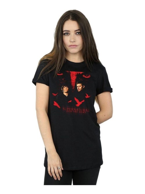 Surnaturel - T-shirt motif/style Corbeau - Kiabi