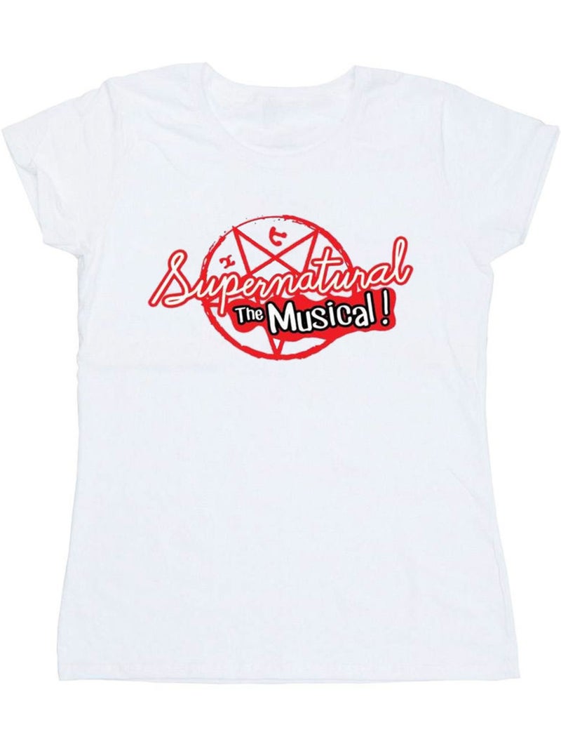 Surnaturel - T-shirt THE MUSICAL Blanc - Kiabi