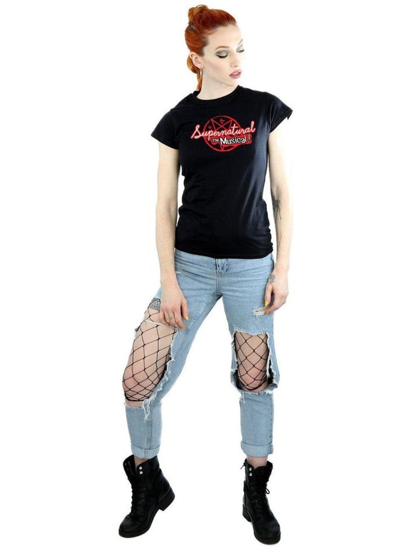 Surnaturel - T-shirt THE MUSICAL Noir - Kiabi