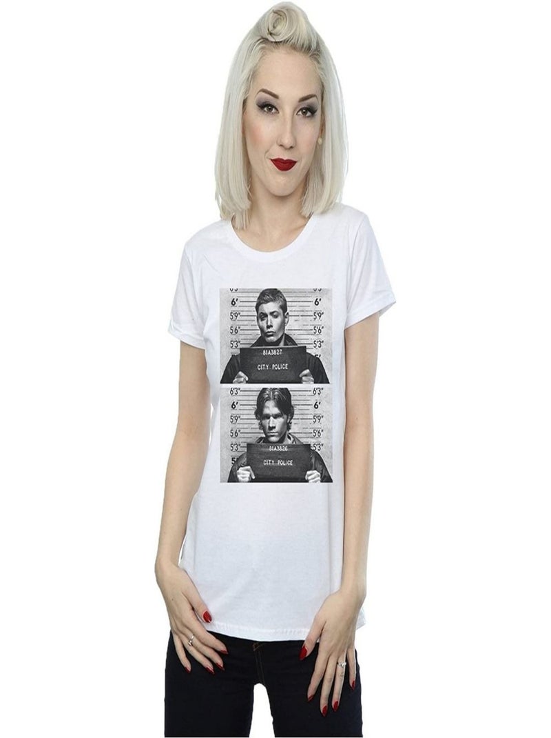 Surnaturel - T-shirt WINCHESTER (Dean Winchester, Sam Winchester) Blanc - Kiabi