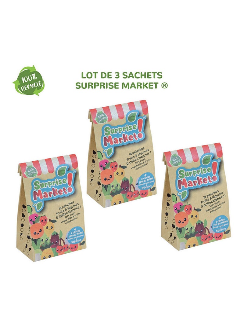Surprise Market Lot De 3 Pochettes Surprise Multicolore - Kiabi