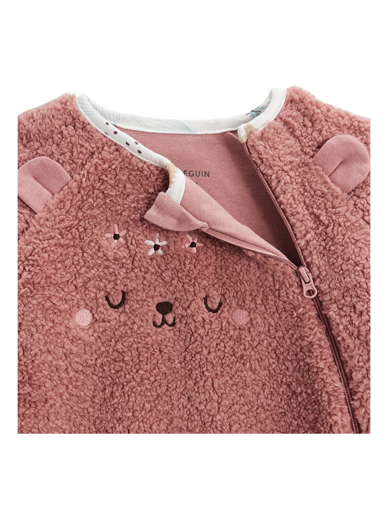 Surpyjama bébé en sherpa Bloom Rose - Kiabi
