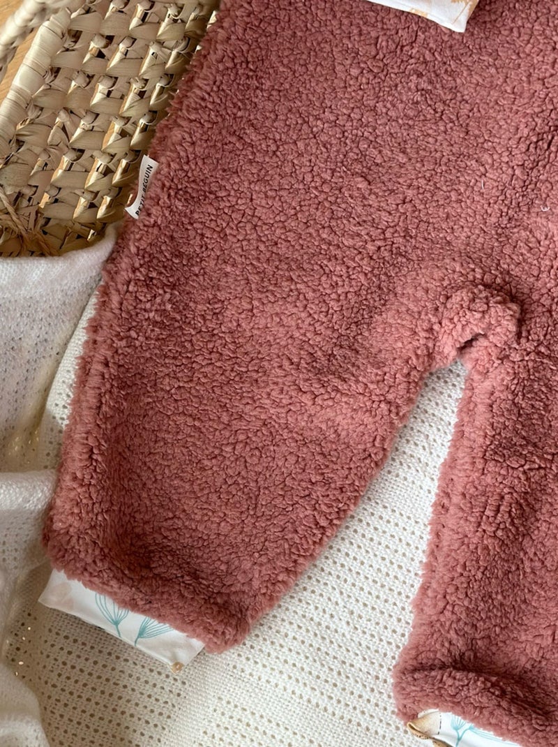 Surpyjama bébé en sherpa Bloom Rose - Kiabi