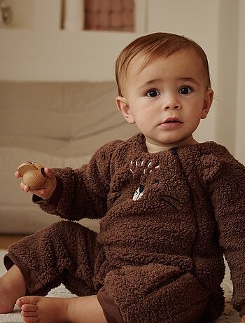 Surpyjama bébé en sherpa Cracotte