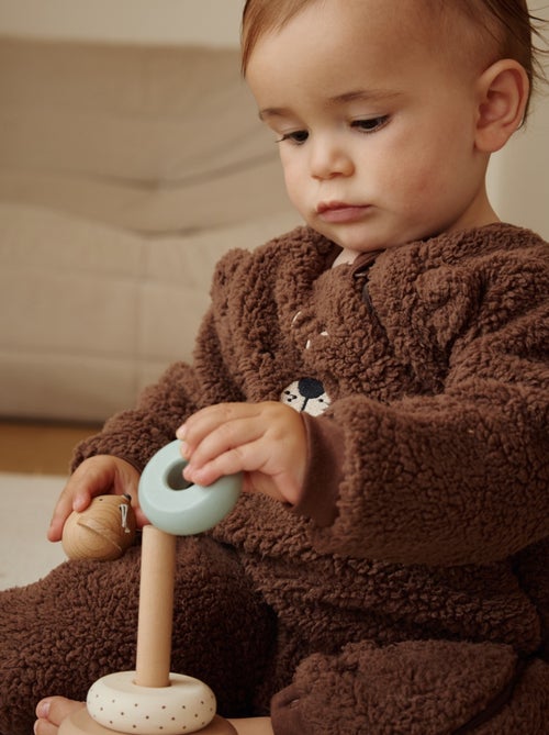 Surpyjama bébé en sherpa Cracotte - Kiabi