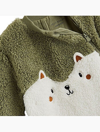 Surpyjama bébé en sherpa Ginkgo