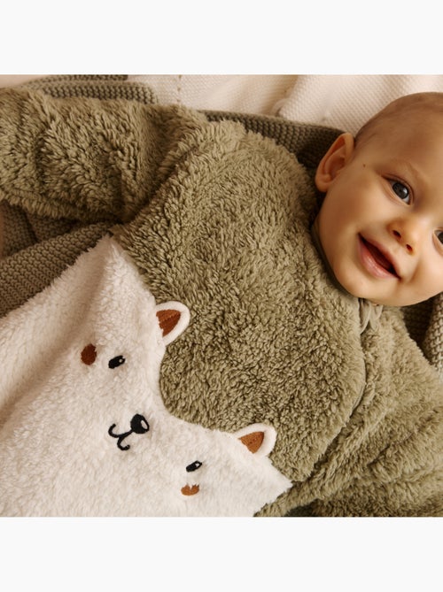 Surpyjama bébé en sherpa Ginkgo - Kiabi Surpyjama bébé en sherpa Ginkgo - Kiabi