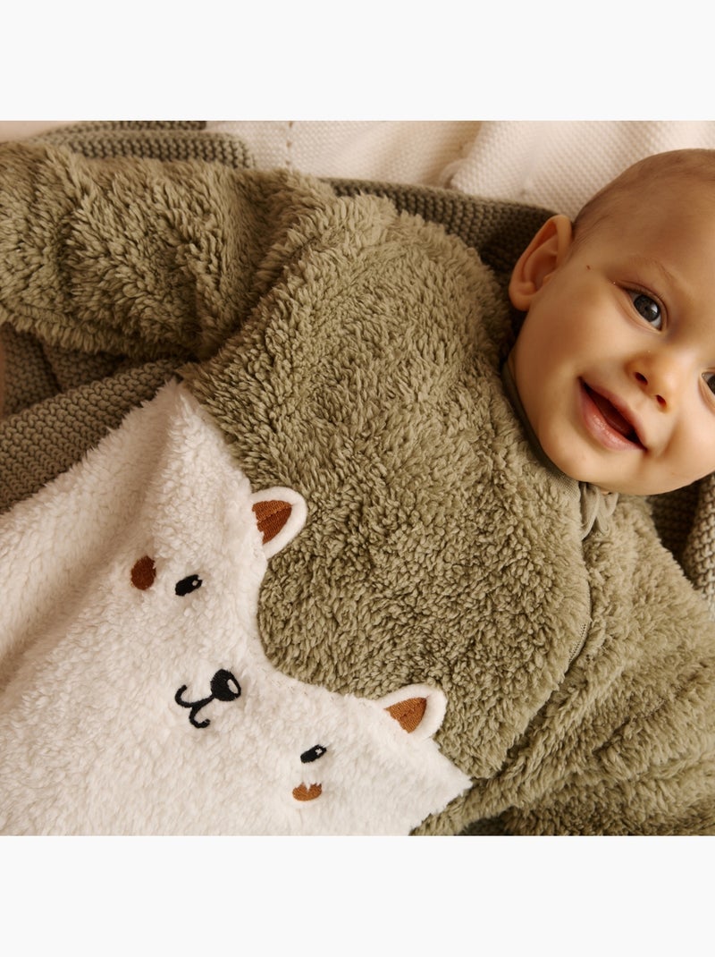 Surpyjama bébé en sherpa Ginkgo Vert - Kiabi