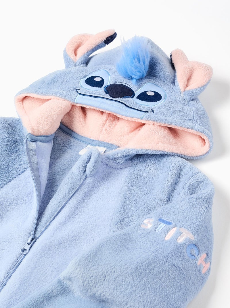 Surpyjama en polaire corail avec Stitch Bleu clair - Kiabi