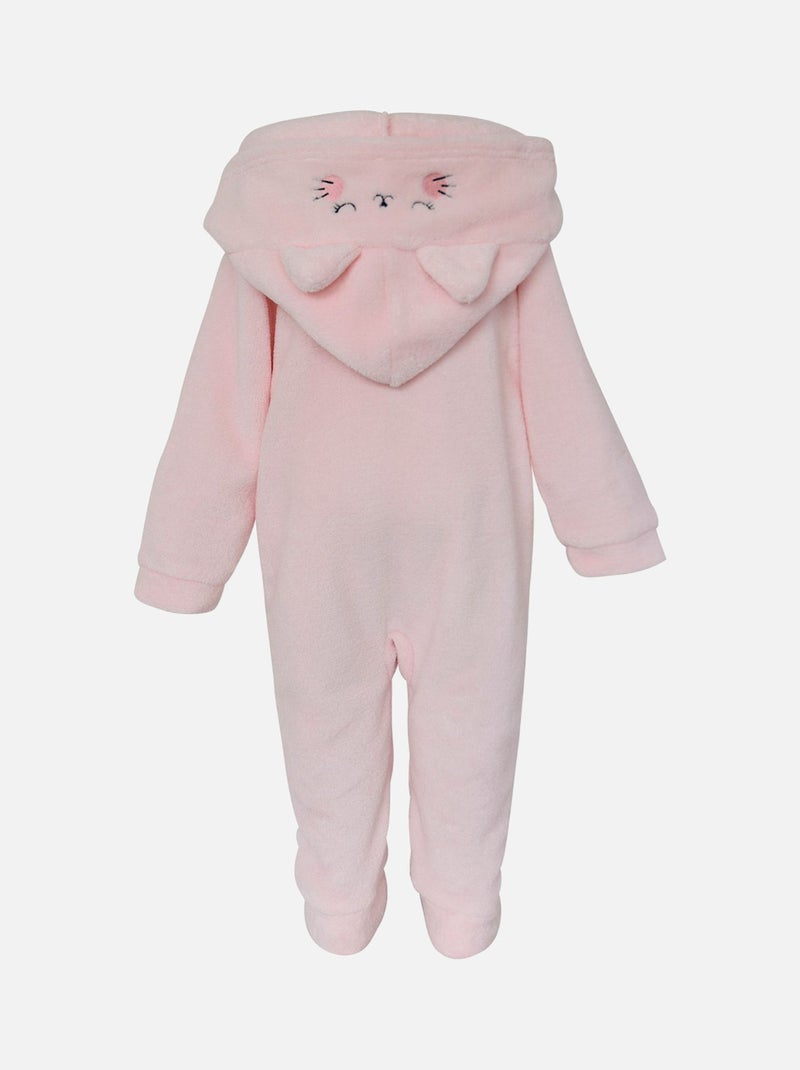 SURPYJAMA FILLE AVEC CAPUCHE LES GRANDS DE SUCRE D'ORGE Rose - Kiabi