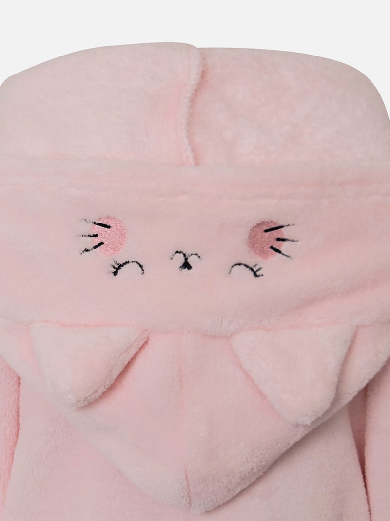 SURPYJAMA FILLE AVEC CAPUCHE LES GRANDS DE SUCRE D'ORGE Rose - Kiabi