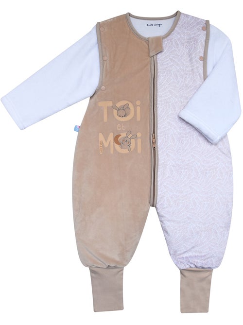 SURPYJAMA ROUGUI VELOURS DOUX MANCHES AMOVIBLES - Kiabi