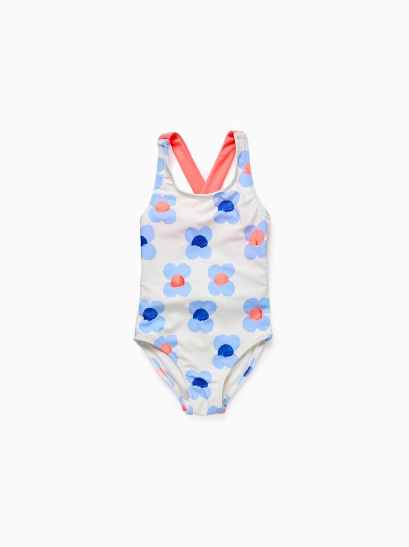 Survêtement de Bain Floral Blanc - Kiabi