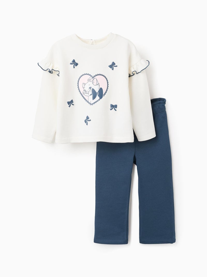 Survêtement en Coton à Volants Marie Bleu foncé - Kiabi