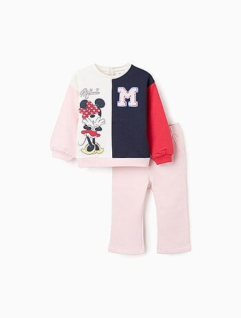 Survêtement en Coton avec Colorblock Minnie