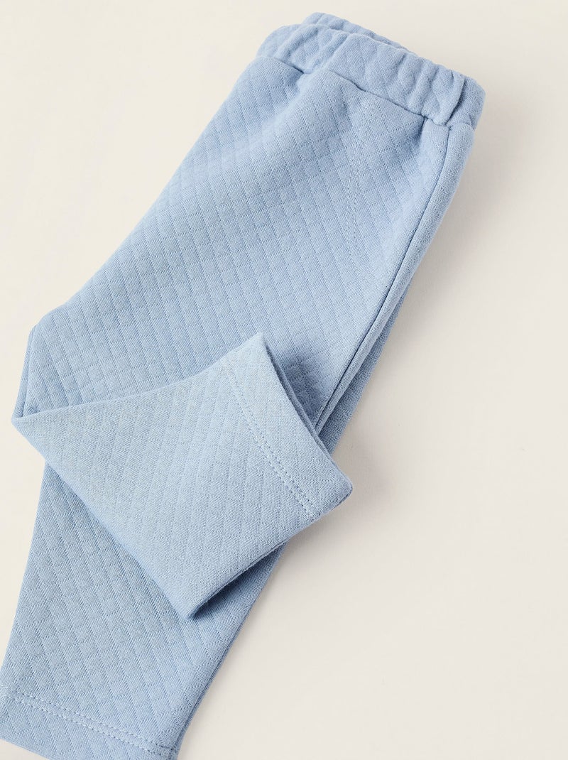 Survêtement Floral avec Texture Blanc - Kiabi