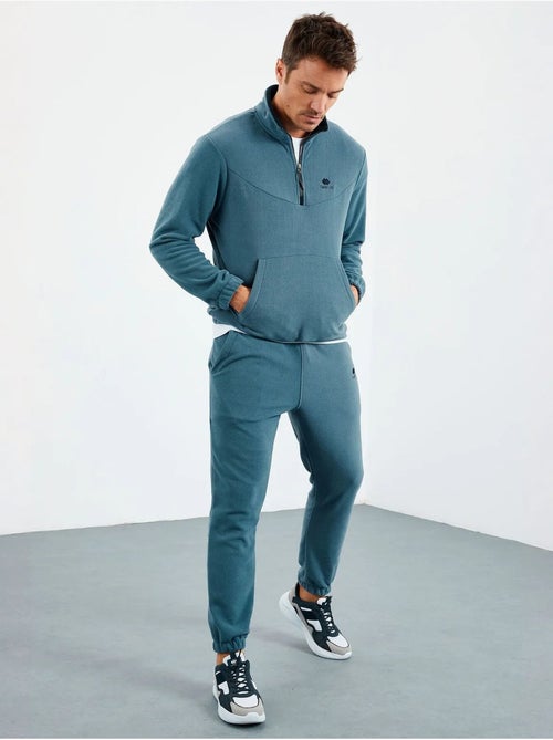 Survêtement homme deux pièces en maille peluche tommy - Kiabi Survêtement homme deux pièces en maille peluche tommy - Kiabi