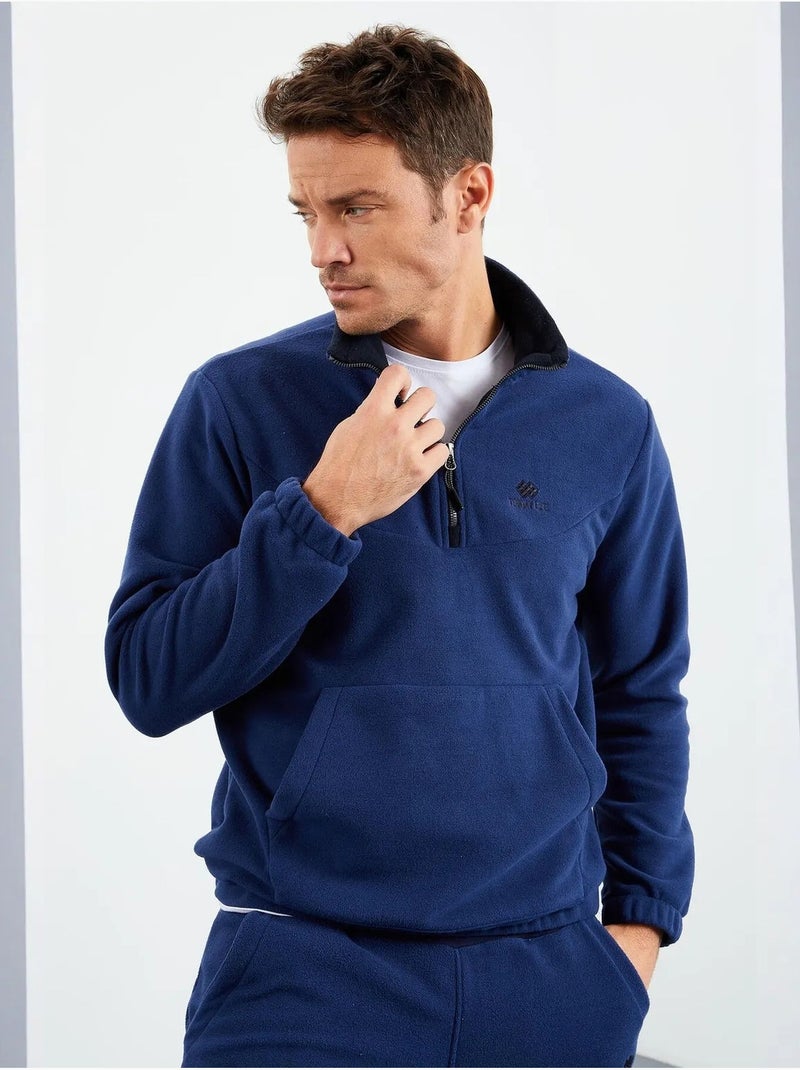 Survêtement homme deux pièces en maille peluche tommy Bleu marine - Kiabi