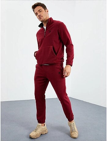 Survêtement homme deux pièces en maille peluche tommy