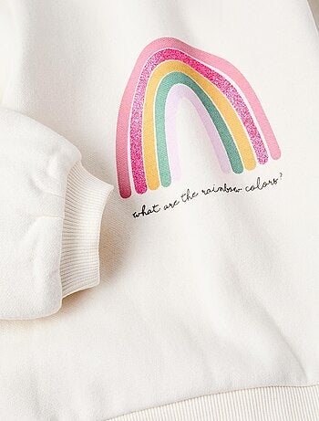 Survêtement matelassé, imprimé pailleté NEW YORK