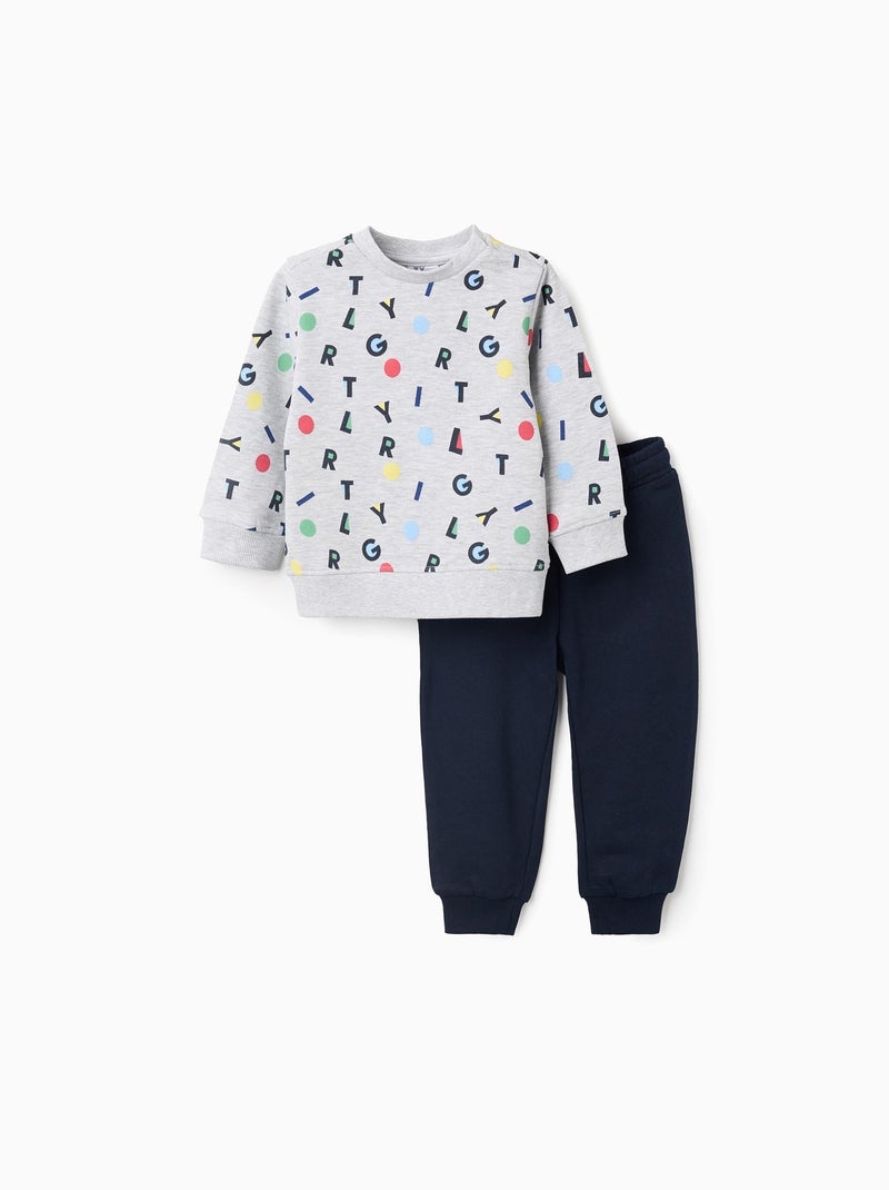 Survêtement Peigné avec Motif Gris clair - Kiabi