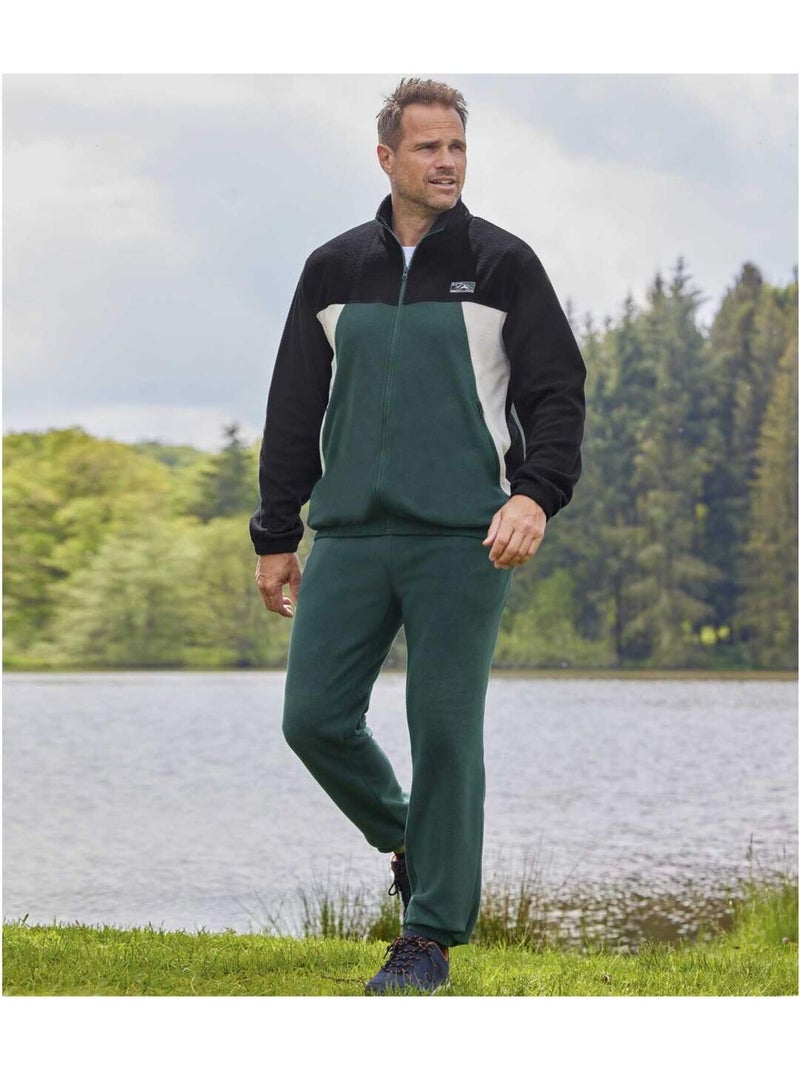 Survêtement Polaire Outdoor   - ATLAS FOR MEN Bleu canard - Kiabi