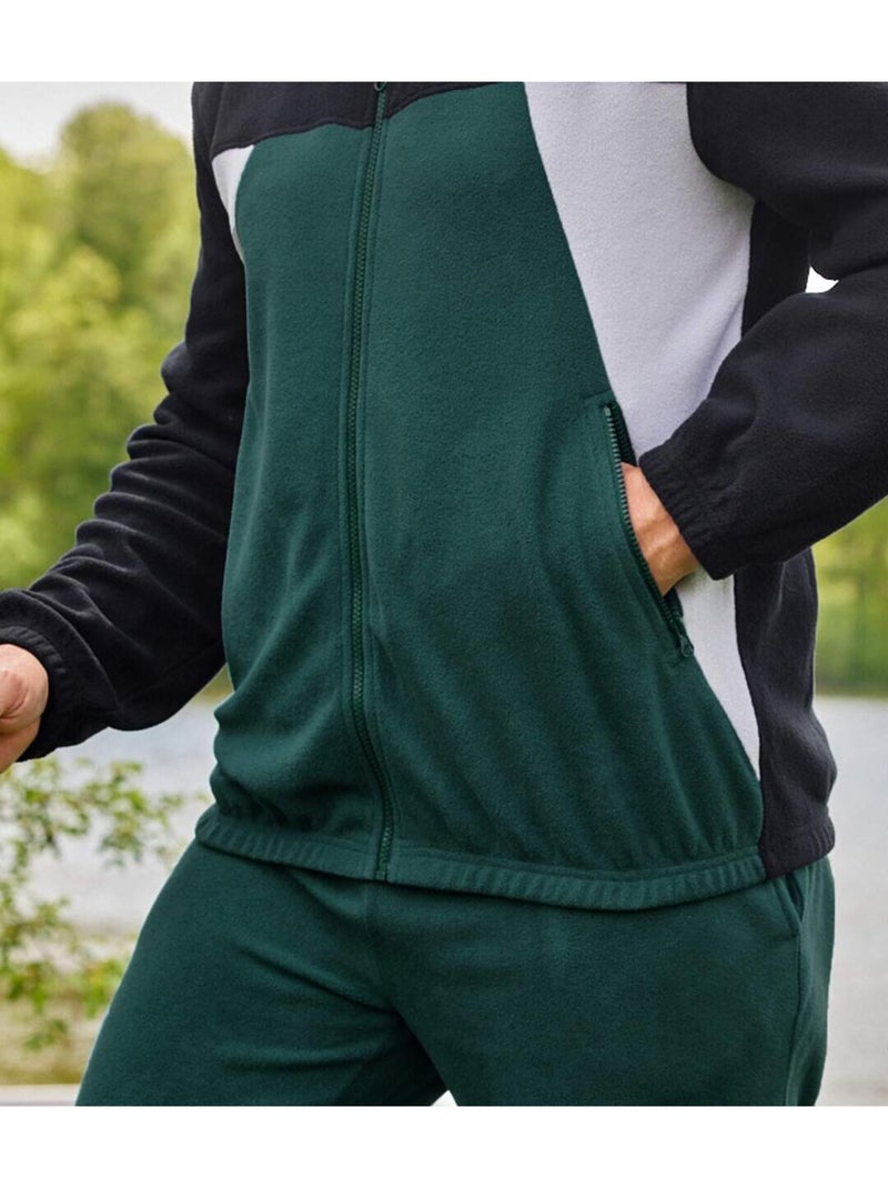 Survêtement Polaire Outdoor   - ATLAS FOR MEN Bleu canard - Kiabi