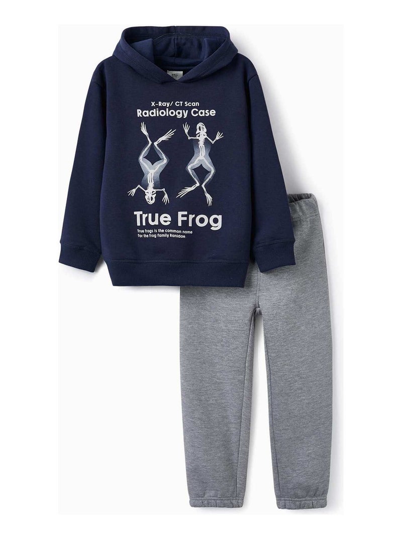 Survêtement pour Garçon 'True Frog'   DIFFERENT TOGETHER Bleu foncé - Kiabi