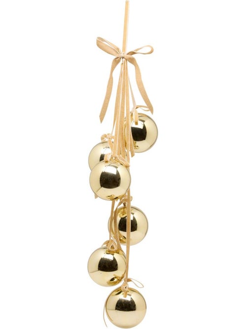 Susp 6 boules or - Kiabi