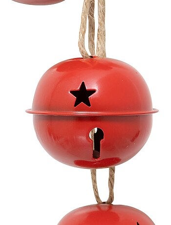 Susp grelots metal rouge